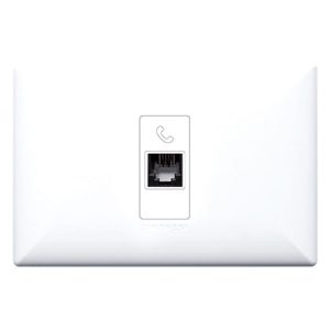 TOMA TELEFONICA RJ11 S17 PLACA BLANCA Y DADO BLANCO SINTHESI