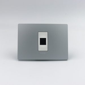 TOMA DATOS RJ45 CAT 6 S33 PLACA PLATA Y DADO S22 BLANCO SINTHESI