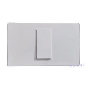 INTERRUPTOR SIMPLE PLACA BLANCA Y DADO BLANCO SANDAY