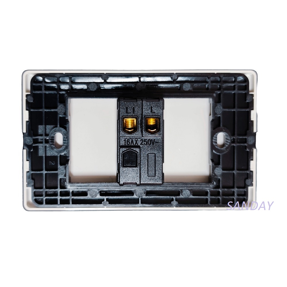 INTERRUPTOR SIMPLE PLACA BLANCA Y DADO BLANCO SANDAY - Imagen 2