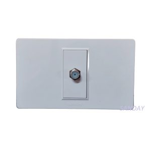 TOMA TV COAXIAL PLACA BLANCA Y DADO BLANCO SANDAY